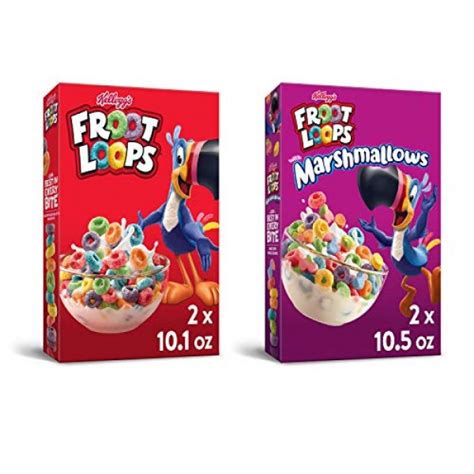 Kelloggs Froot Loops Kids Breakfast Cereal Variety