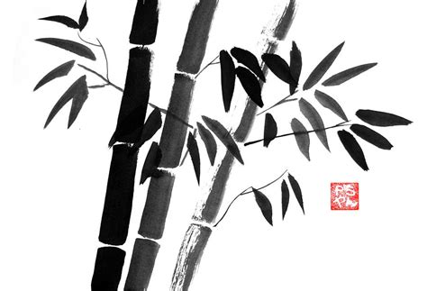 Bamboo 05 Painting By Pechane Sumie Fine Art America