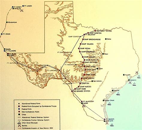 Texas Forts Trail Map