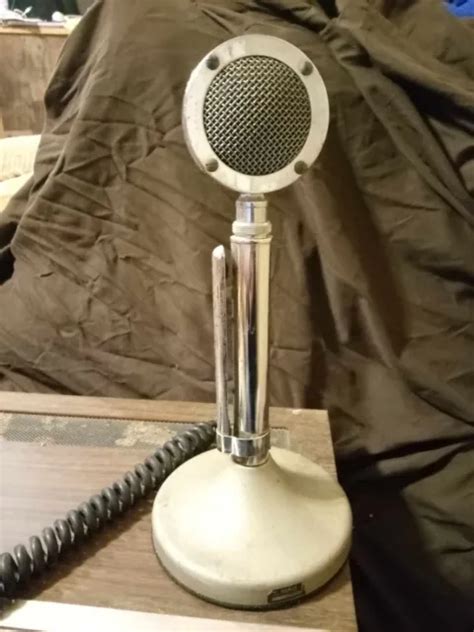 Vintage Astatic D 104 Standing Microphone With T Ugb Base And 4 Pin