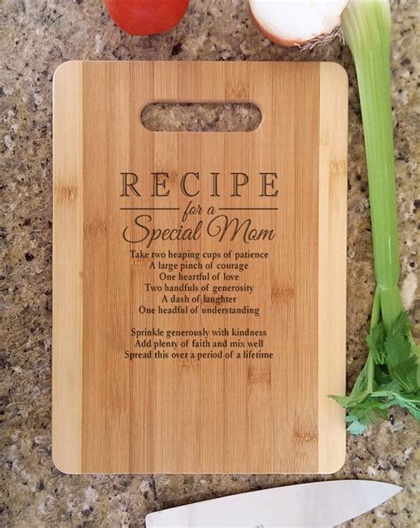 Unique gifts for mom from son. Mothers Gift Personalized Recipe for a Special Mom Custom