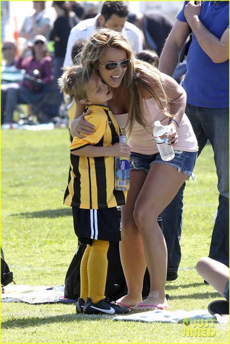 Britney Spears Proud Soccer Mom Photo Britney Spears