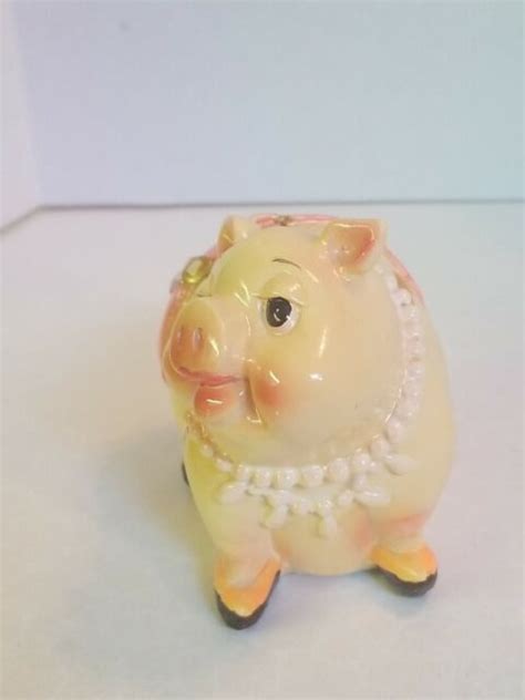 Fancy Pig Piggy Bank Valentines Day Piggy Love T Kiss Me Coin