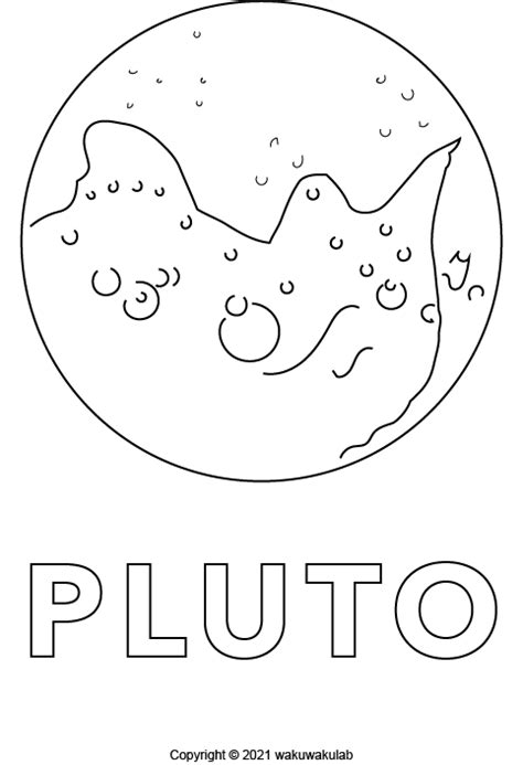 Planet Pluto Coloring Pages Planets Printable Disney Clipart