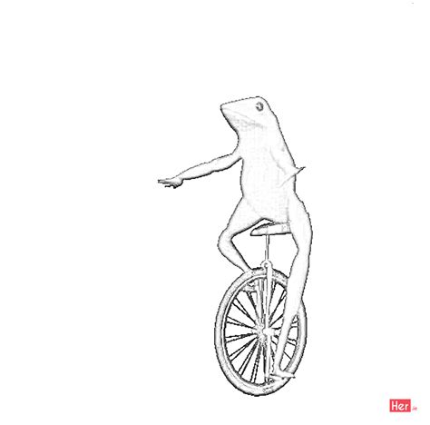Dat Boi Coloring Page
