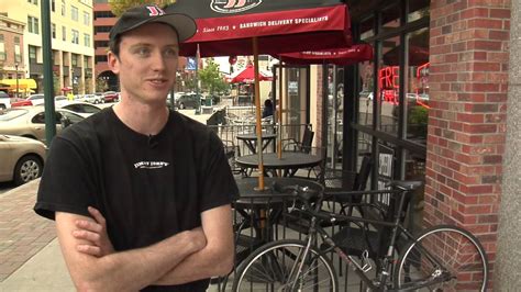 Taxi Hits Jimmy Johns Employee On Bike Delivery Route Youtube