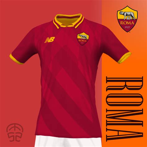 As Roma X New Balance Home Kit