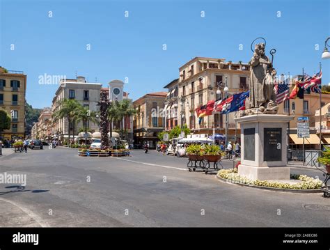 Sorrento Italy June 12 2017 Piazza Tasso The Main Square Of