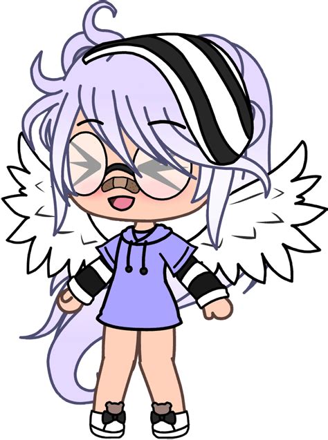 Blue Wings Png Gacha Life Character Without Background Cliparts