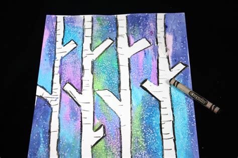 Easy Birch Tree Painting With Kids