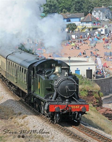 The Womderful Steam Train Passing Goodrington Sands Paignton Dartmouth