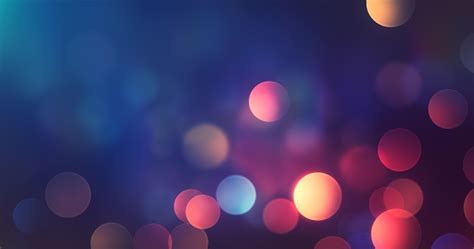 Abstract Multi Colored Bokeh Background Lights At Night Autumn Fall