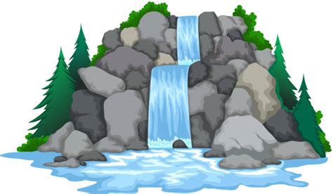 Waterfall Clip Art Vector Images And Illustrations Istock