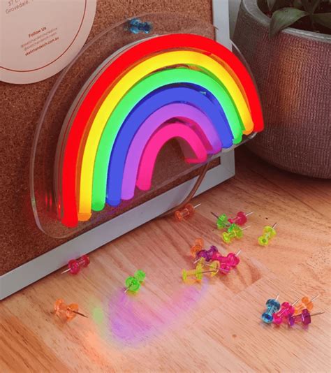 Chasetherainbow Rainbow Neon Sign Sketch And Etch Us