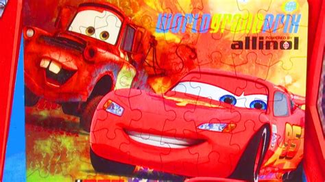 Pixar Cars 2 Jigsaw Puzzle Game Mater Lightning Mcqueen Disney Cars