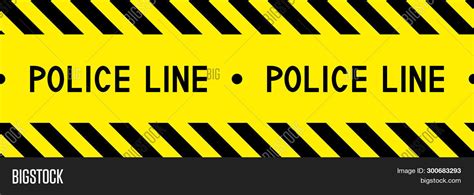 Police Line Warning Vector And Photo Free Trial Bigstock