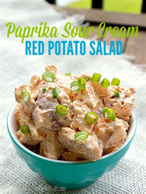 This is done in minimal mess, easy and hassle free because it's baked. Paprika Sour Cream Red Potato Salad | Recipe | Food recipes, Red potato salad, Salad