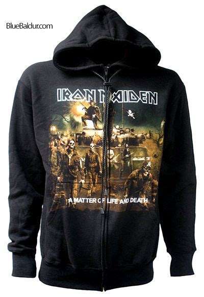 Iron Maiden Zipped Hoodie 100 Premium Quality Thick Cotton Cosy