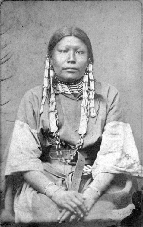 Portrait Of A Native American Dakota Sioux Woman Native