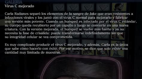 Most resident evil games feature viruses bioengineered by the umbrella corporation or affiliated groups, but re7's enemies were hosts of a fungal organism known as based on hints from resident evil village's promotional art, chris has a secret mission of his own that involves this new virus. Virus C mejorado | Resident Evil Wiki | FANDOM powered by ...