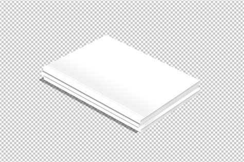 Free Psd Isolated Pack Of Four White Books