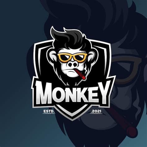 Premium Vector Monkey Mascot Logo Design Template