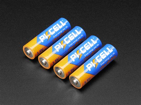 Alkaline Aa Batteries Lr6 4 Pack Id 3349 295 Adafruit