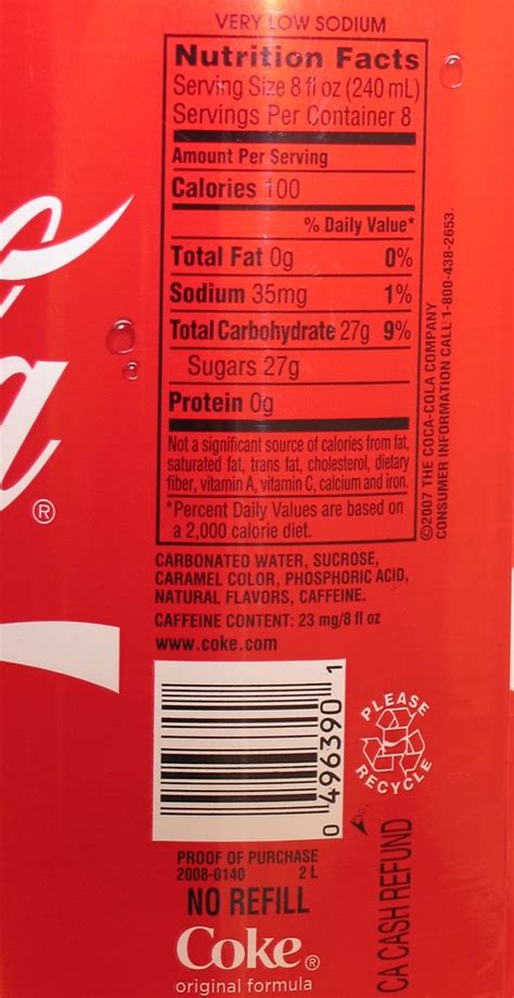 31 Coca Cola Label Nutrition Facts Label Design Ideas 2020 Rezfoods