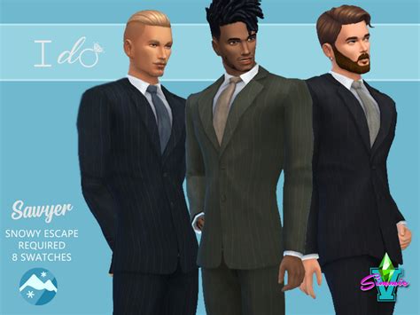 The Sims Resource Simmiev I Do Sawyer Suit