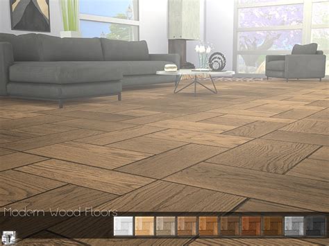 Sims 4 Ccs The Best Modern Wood Floor By Torque