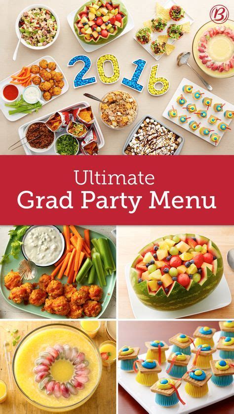 Serve five to seven different menu items. Best Backyard Party Recipes | Graduation party foods, Girl ...