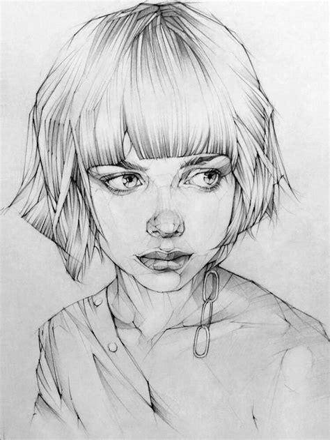 Artstation Pencil Drawing Portrait Toh Yasu藤保 108 藤保 Toh Yasu