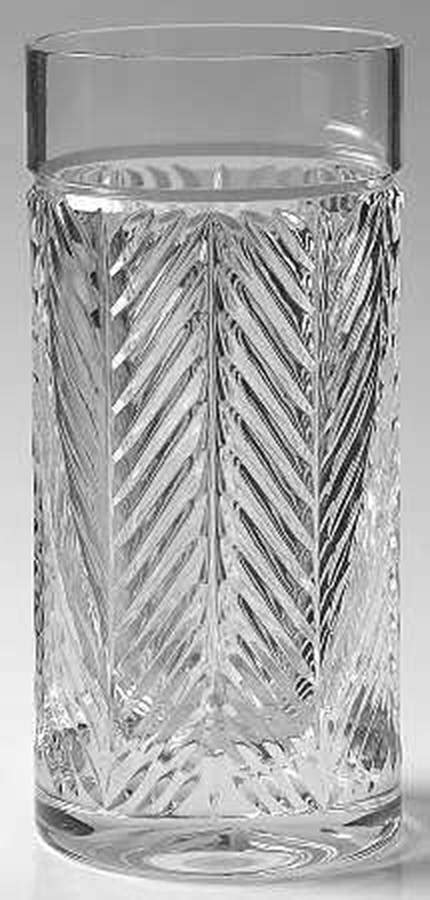 Herringbone Classic Highball Glass By Ralph Lauren Crystal Replacements Ltd