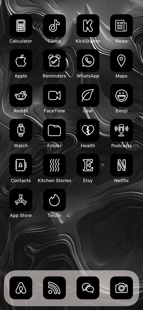 Custom ios 14 widgets have become a tiktok flex the verge : 120 Black Aesthetic App Icon Covers for iOS 14 Home Screen ...