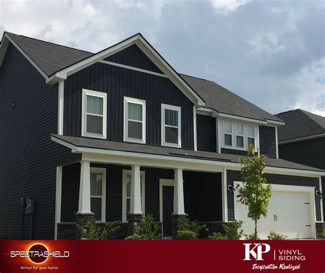 Gray siding colors of every shade will be big in 2018. Manor - A bold, dark color vinyl siding from KP Vinyl ...