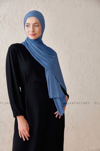 Sibel Indigo Jersey Hijab Hijab