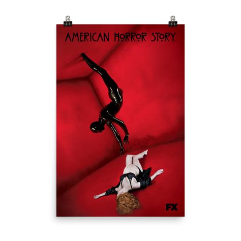 American Horror Story Murder House Art Premium Satin Poster Fx Networks Shop