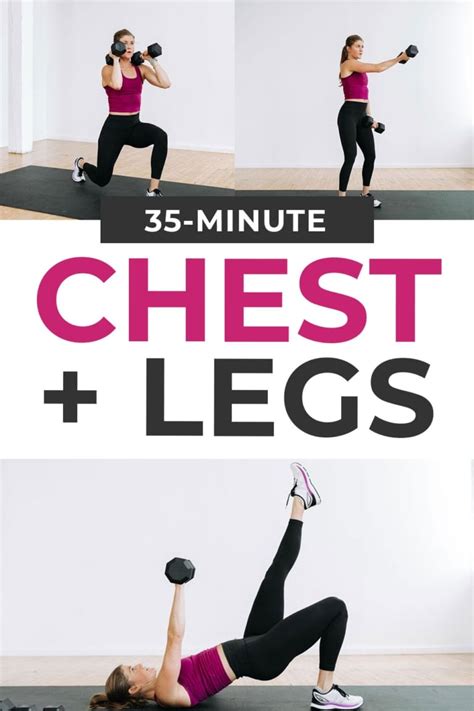 35 Minute Legs And Chest Workout Video Nourish Move Love