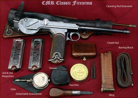 Cmr Classic Firearms Borchardt Pistol Case And Accessories