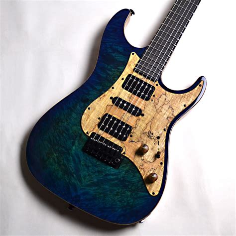 入荷情報 Suhr正規輸入品 Custom Standard Aqua Blue Burst Waterfall Burl Maple