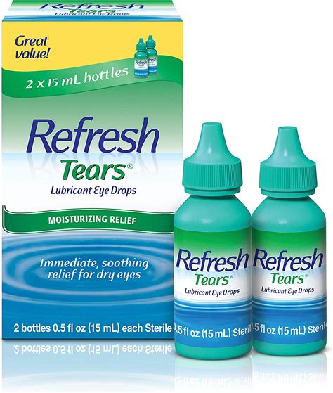 Amazon Com Refresh Tears Lubricant Eye Drops Count Pack Of Health Household