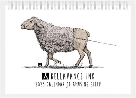 2023 Calendar Amusing Sheep 112926