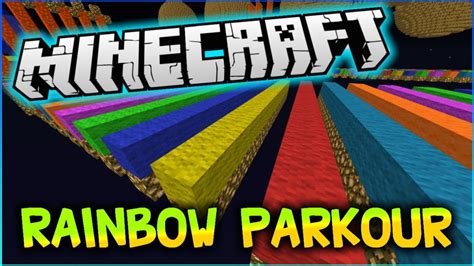 The Rainbow Parkour Map 1122112 For Minecraft 9minecraftnet
