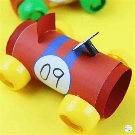 Paper Tube Racing Cars Arty Crafty Kids