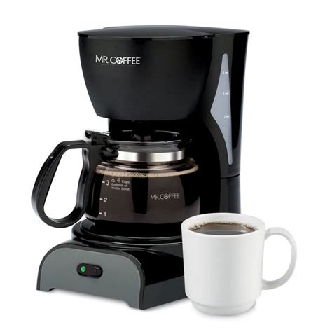 Mr Coffee 4 Cup Switch Coffee Maker Black Dr5 Np