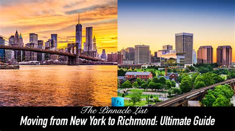 Moving from New York to Richmond: Ultimate Guide – The Pinnacle List