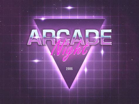 80s Neon Style Logo Made With Photoshop Fashion Graphic Design