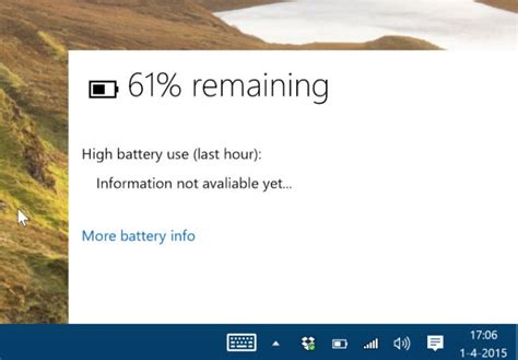 Tip Windows 10 Has A New Battery Indicator