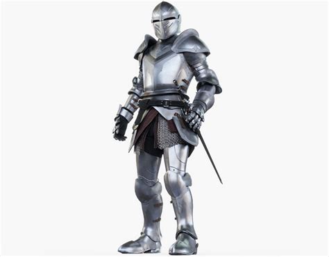 3d Asset Knight Standing Posed Cgtrader