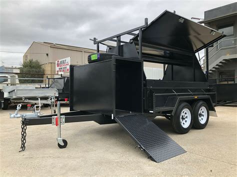 8x5 Heavy Duty Tandem Tradesman Trailer With 750mm Toolbox Top Tradie